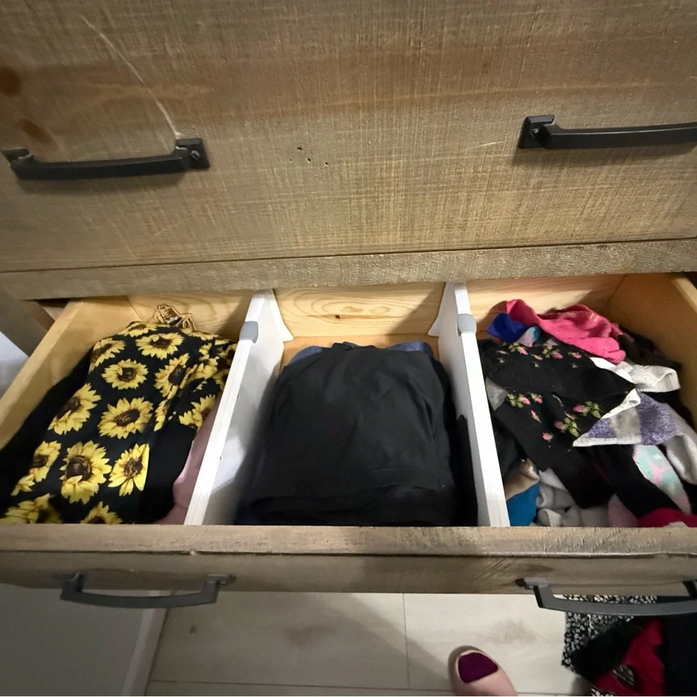Drawers dividers . These are essential to maintain and keep separate your items